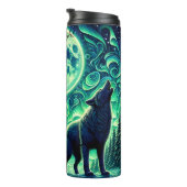 Emerald Moon Wolf Pack Howling Thermosbecher (Nach rechts gedreht)