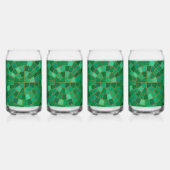 Emerald Mosaic Circle Pattern Art Dosenglas (Hinten)