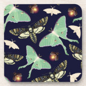 Emerald Moth Garden | Naturlich Inspiriert Cork-Un Getränkeuntersetzer (Vorderseite)