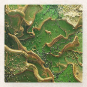 Emerald Motion Glasuntersetzer (Vorderseite)