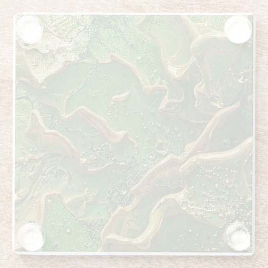 Emerald Motion Glasuntersetzer (Rückseite)