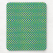 Emerald Mousepad, Blue and Green Polka Dots Mousepad (Vorne)
