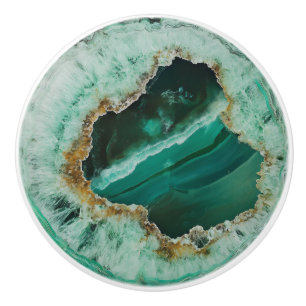 Emerald Nature Gem Muster Keramikknauf