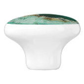 Emerald Nature Gem Muster Keramikknauf (Seitenansicht)