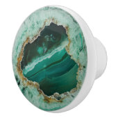 Emerald Nature Gem Muster Keramikknauf (Rechts)