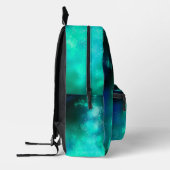 Emerald Night Sky Bedruckter Rucksack (Links)