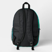 Emerald Night Sky Bedruckter Rucksack (Rückseite)
