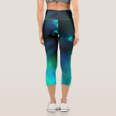 Emerald Night Sky Capri Leggings (Rückseite)