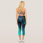 Emerald Night Sky Capri Leggings (Rückseite)