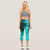 Emerald Night Sky Capri Leggings (Vorderseite)