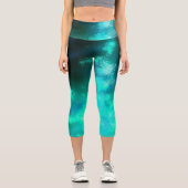 Emerald Night Sky Capri Leggings (Vorderseite)