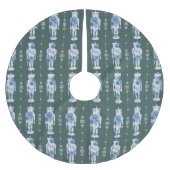 Emerald Nutcracker Tree Skirt Polyester Weihnachtsbaumdecke (Vorderseite)