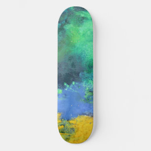Emerald Ocean Aquamarine Abstrakt Skateboard