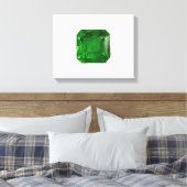 Emerald Octagon-cut Leinwanddruck (Insitu (Schlafzimmer))