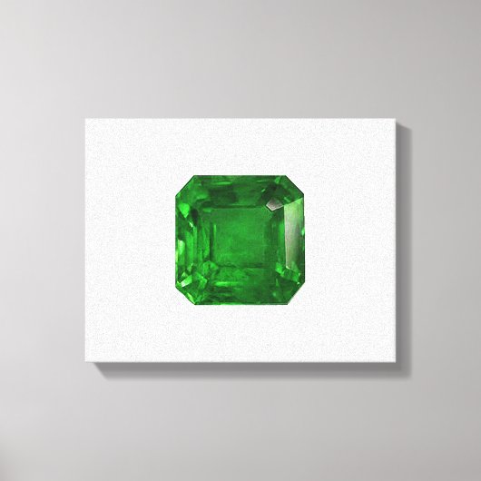 Emerald Octagon-cut Leinwanddruck (Vorderseite)