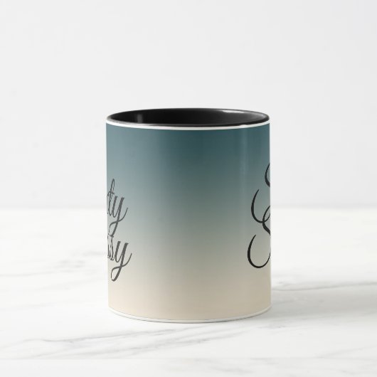 Emerald Off-White Ombre 60 und Sassy 60. Geburtsta Tasse (Zentrum)