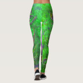 "Emerald Opening" von Paul Buică Leggings (Rückseite)