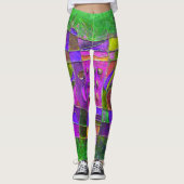 "Emerald Opening" von Paul Buică Leggings (Vorderseite)