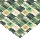 Emerald Patchwork Plaid Tischdecke (Schrägansicht)