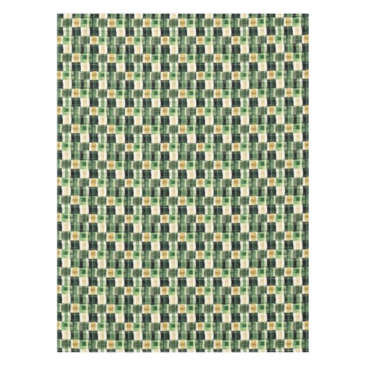 Emerald Patchwork Plaid Tischdecke (Vorderseite)
