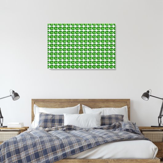 Emerald Pattern Leinwanddruck (Insitu (Schlafzimmer))