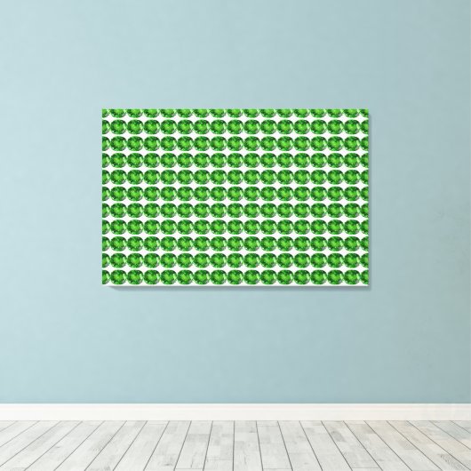 Emerald Pattern Leinwanddruck (Insitu (Holzboden))