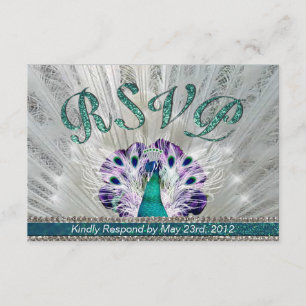 Emerald Peacock Passion UAWG RSVP Karte