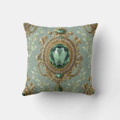 Emerald Pendant & Gold Kissen (Rückseite)