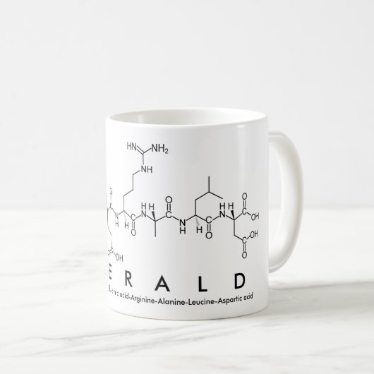 Emerald-Peptidname-Tasse Kaffeetasse (VorderseiteRechts)