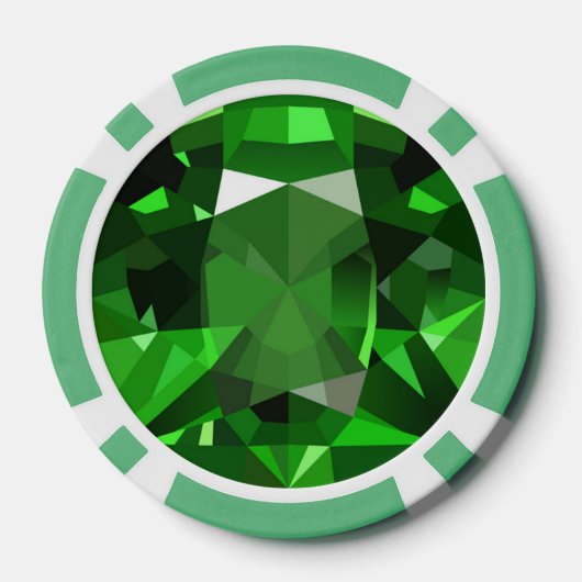 Emerald Pokerchips (Rückseite)