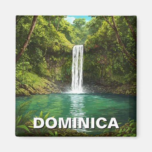 Emerald Pool Dominica Magnet (Vorne)