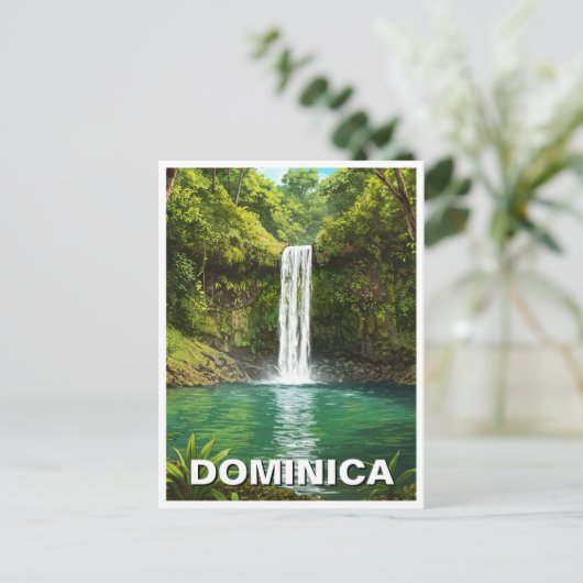 Emerald Pool Dominica Postkarte (Stehend Vorderseite)