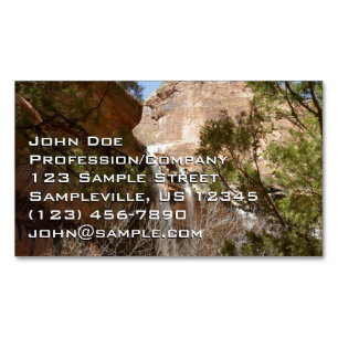 Emerald Pool Falls I aus dem Zion National Park Magnetische Visitenkarte