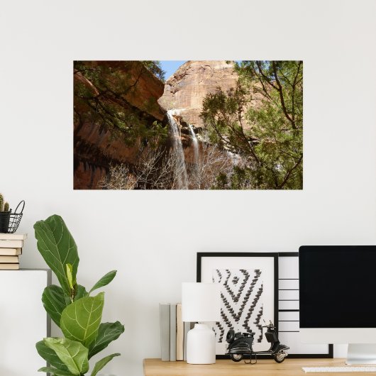 Emerald Pool Falls I aus dem Zion National Park Poster (Heimbüro)