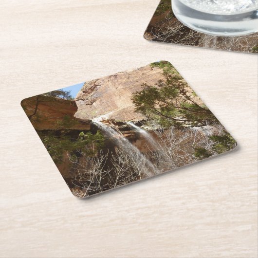 Emerald Pool Falls I aus dem Zion National Park Rechteckiger Pappuntersetzer (angewinkelt)