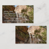 Emerald Pool Falls I aus dem Zion National Park Visitenkarte (Vorne/Hinten)