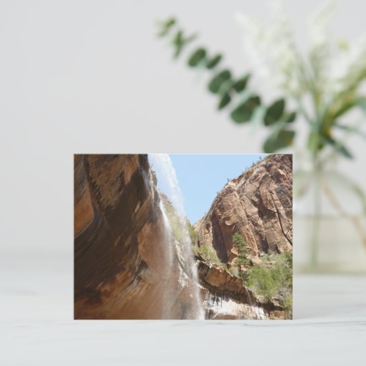 Emerald Pool Falls II aus dem Zion National Park Postkarte (Stehend Vorderseite)