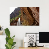 Emerald Pool Falls III von Zion National Park Poster (Heimbüro)