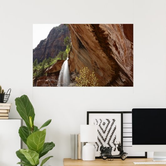 Emerald Pool Falls III von Zion National Park Poster (Heimbüro)