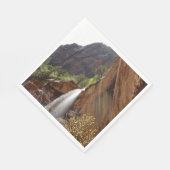 Emerald Pool Falls III von Zion National Park Serviette (Ecke)