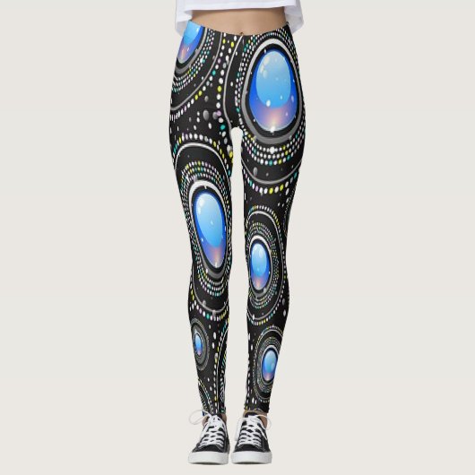 Emerald Print Leggings (Vorderseite)