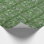 Emerald Rimple Elegance Geschenkpapier (Ecke)