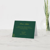 Emerald Romance Wedding Invitations Einladung (Vorderseite)