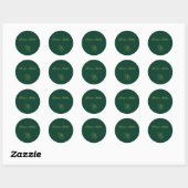 Emerald Romance wedding stickers  (Blatt)