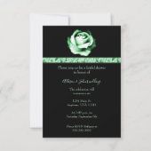 Emerald Rose Brautparty Einladung (Vorderseite)