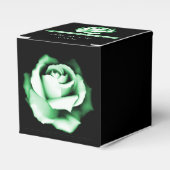 Emerald Rose Gastgeschenk Hochzeit Geschenkschachtel (Vorderseite)
