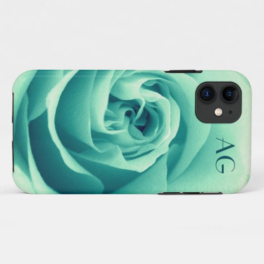 Emerald Rose iPhone Case (Rückseite (Horizontal))