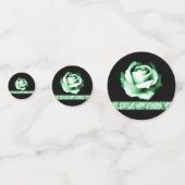 Emerald Rose Polterabend Table Confetti Konfetti (Vorderseiten)