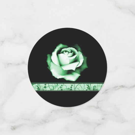 Emerald Rose Polterabend Table Confetti Konfetti (Klein Vorderseite)