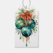 Emerald & Ruby Delights: Eine Fusion rot & grün Geschenkanhänger (Vorderseite)